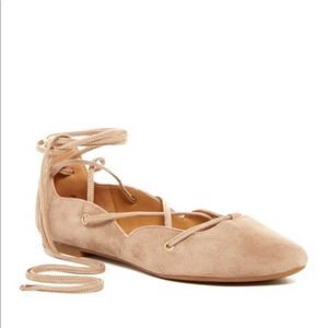 Nine West lace up ballet flats
